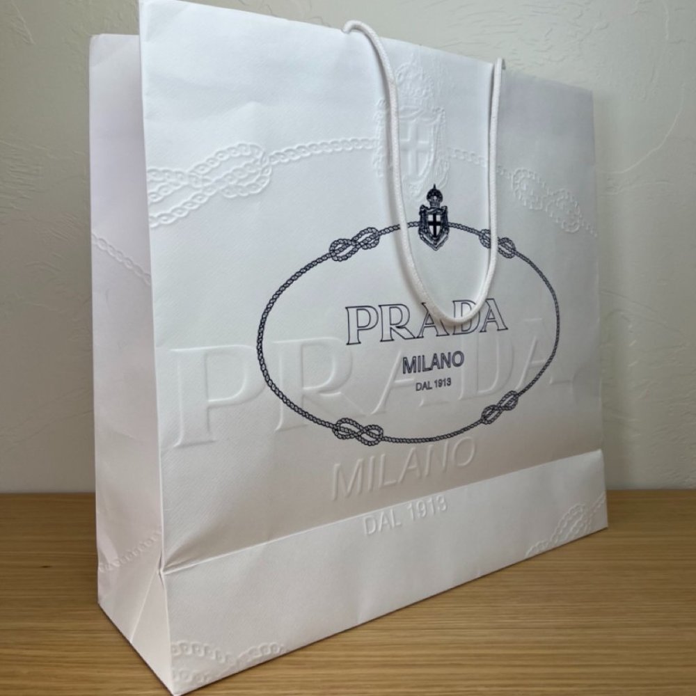 EMPTY Prada Paper Gift Bag Large
